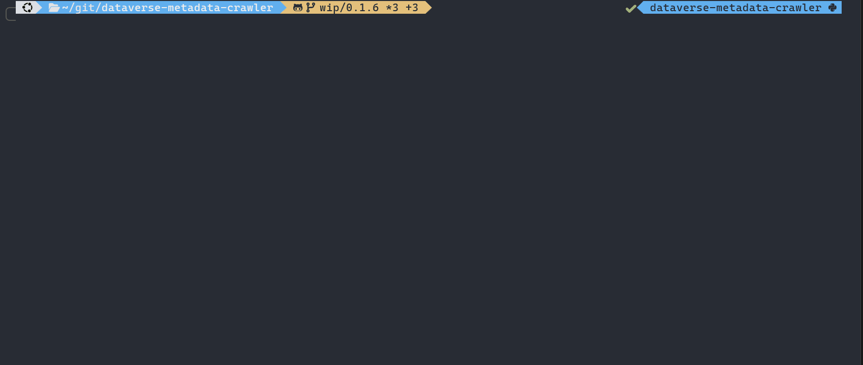 Screencapture of the CLI tool